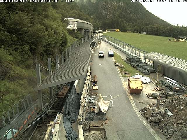Archived image Webcam West view bob run Koenigsee