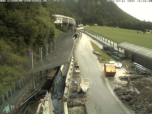 Archived image Webcam West view bob run Koenigsee