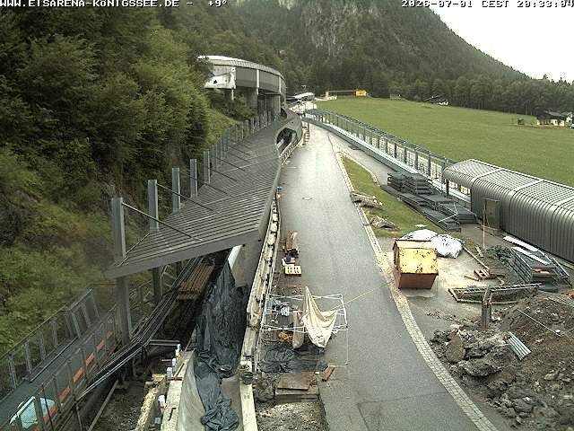 Archived image Webcam West view bob run Koenigsee
