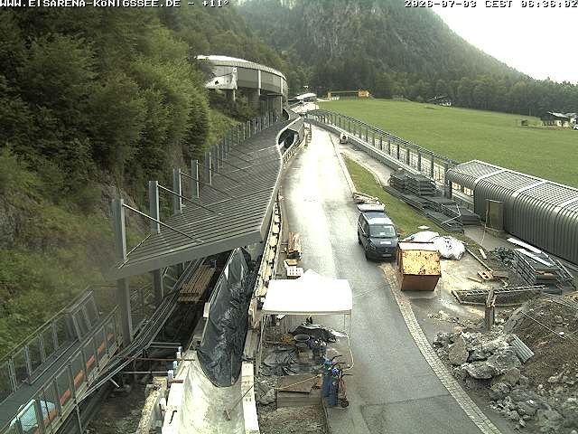 Archiv Foto Webcam Westblick Bobbahn Königssee