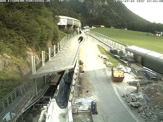 Archiv Foto Webcam Westblick Bobbahn Königssee