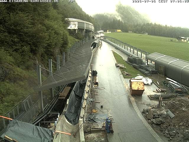 Archiv Foto Webcam Westblick Bobbahn Königssee
