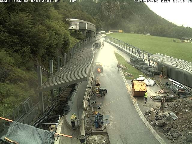 Archiv Foto Webcam Westblick Bobbahn Königssee