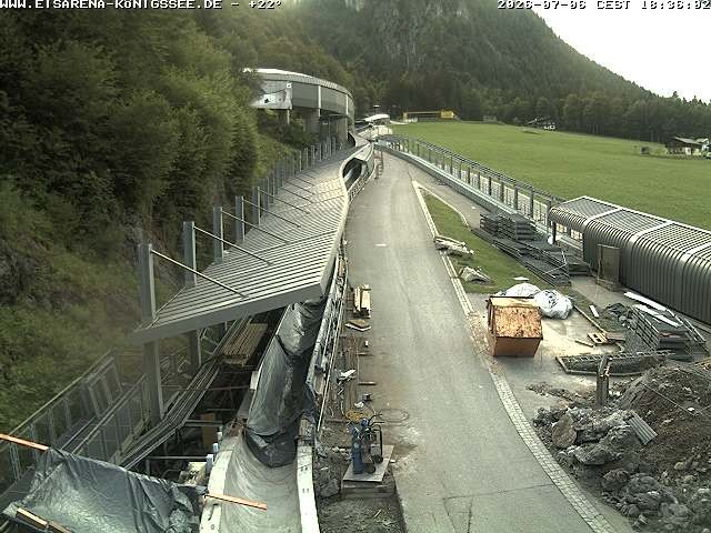Archiv Foto Webcam Westblick Bobbahn Königssee