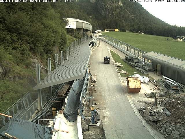 Archived image Webcam West view bob run Koenigsee