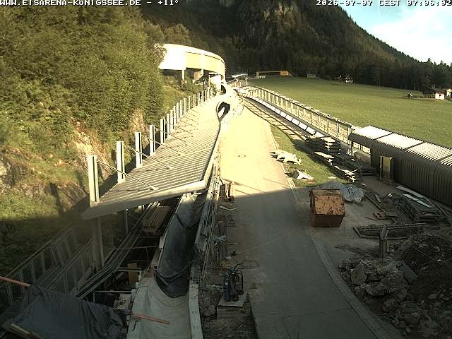 Archived image Webcam West view bob run Koenigsee