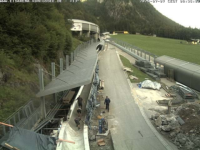 Archived image Webcam West view bob run Koenigsee