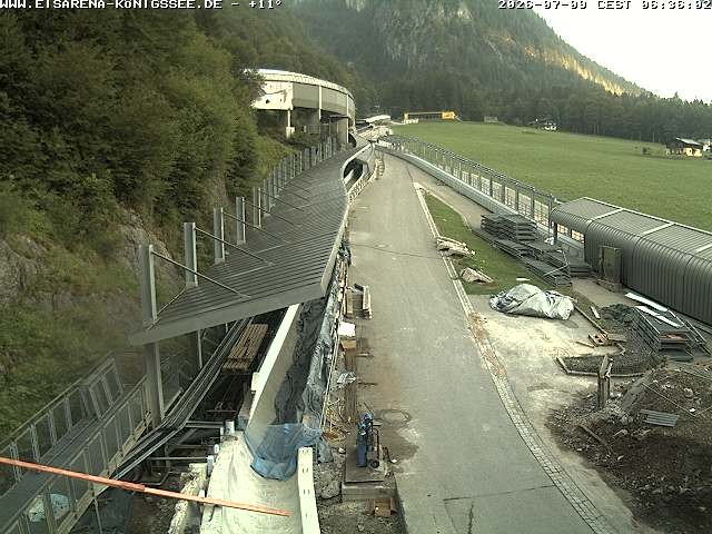 Archived image Webcam West view bob run Koenigsee