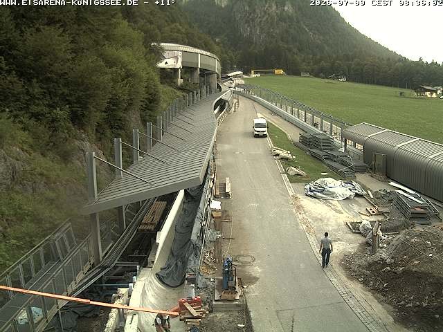 Archiv Foto Webcam Westblick Bobbahn Königssee
