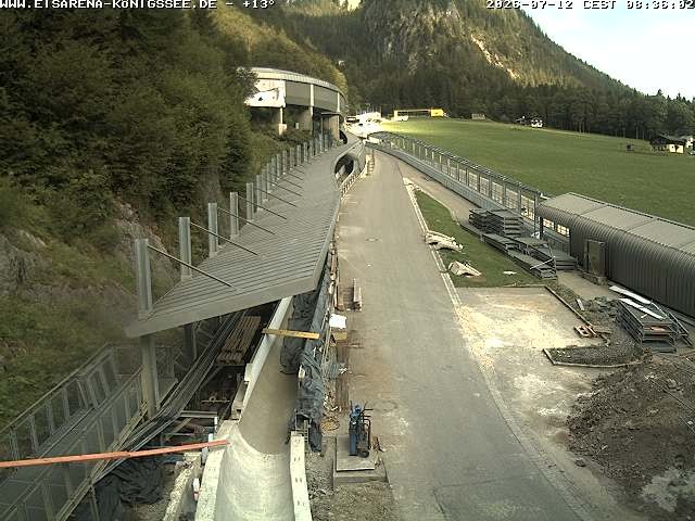 Archived image Webcam West view bob run Koenigsee