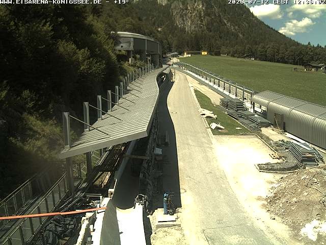 Archived image Webcam West view bob run Koenigsee