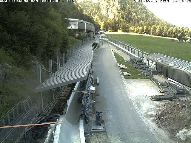 Archived image Webcam West view bob run Koenigsee