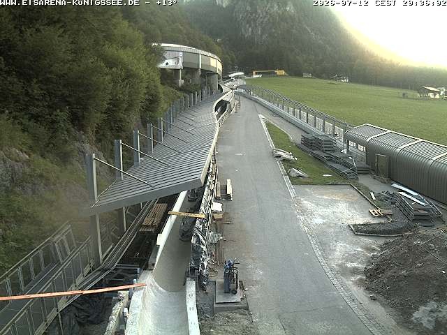 Archived image Webcam West view bob run Koenigsee