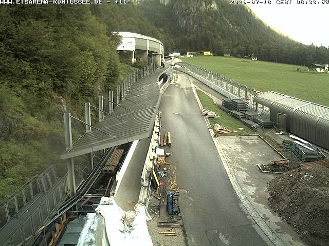Archived image Webcam West view bob run Koenigsee