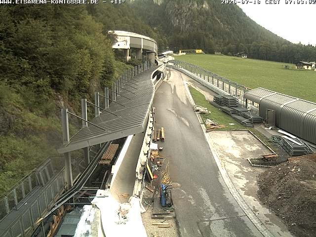 Archived image Webcam West view bob run Koenigsee