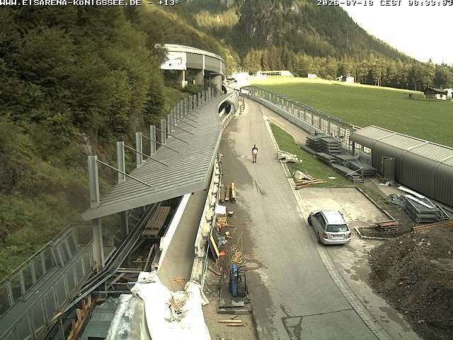 Archived image Webcam West view bob run Koenigsee