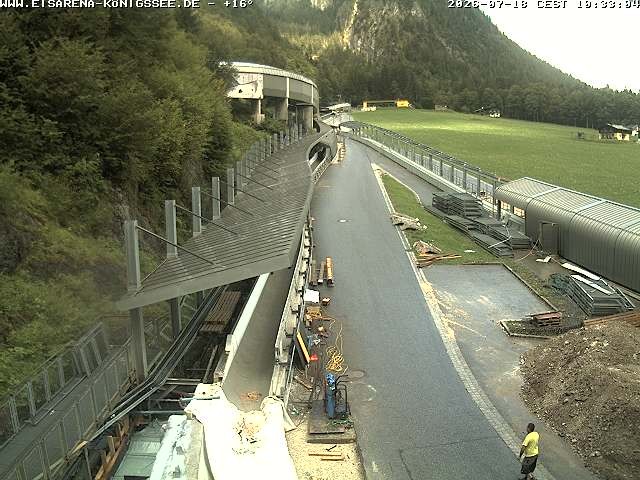 Archived image Webcam West view bob run Koenigsee