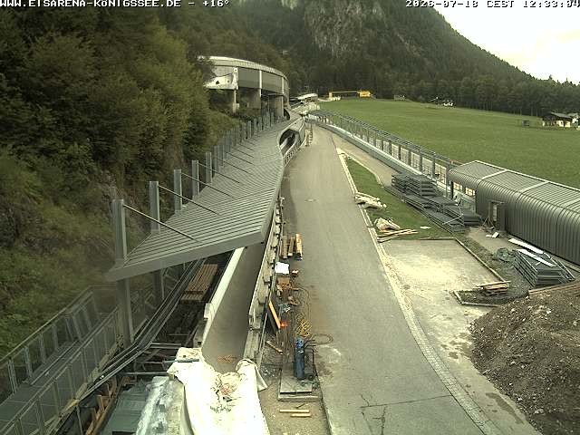 Archived image Webcam West view bob run Koenigsee