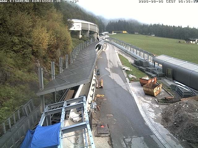 Archiv Foto Webcam Westblick Bobbahn Königssee