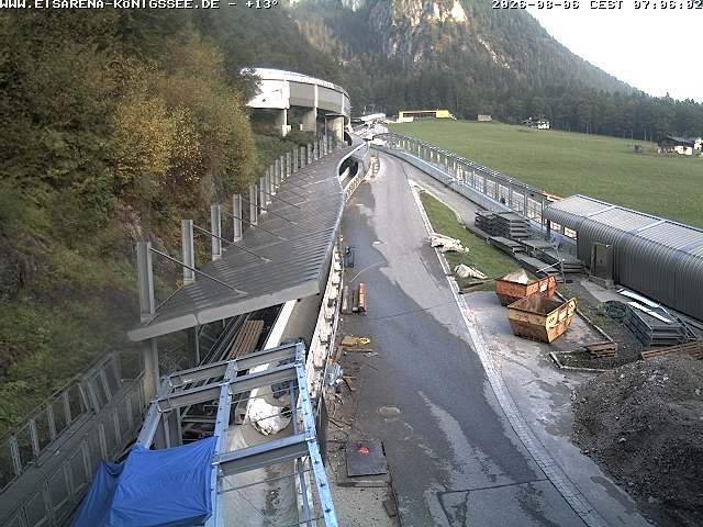 Archiv Foto Webcam Westblick Bobbahn Königssee
