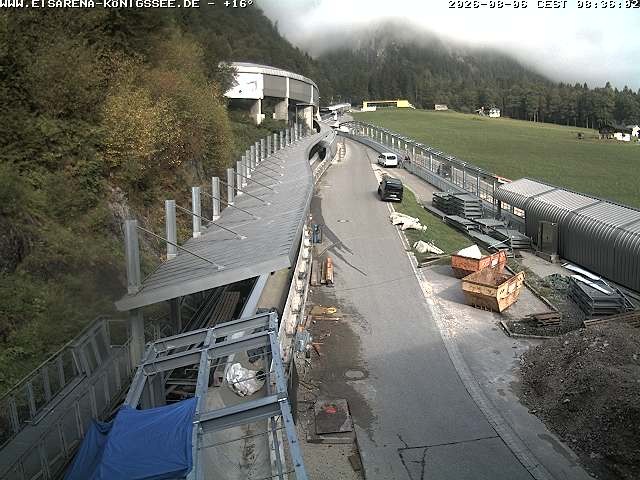 Archiv Foto Webcam Westblick Bobbahn Königssee