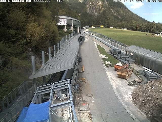 Archiv Foto Webcam Westblick Bobbahn Königssee