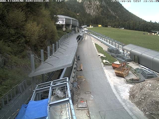 Archiv Foto Webcam Westblick Bobbahn Königssee