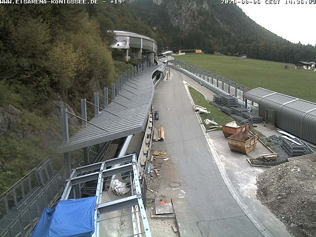 Archiv Foto Webcam Westblick Bobbahn Königssee
