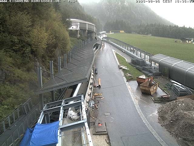 Archiv Foto Webcam Westblick Bobbahn Königssee