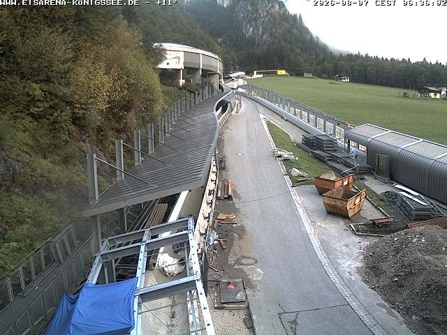 Archiv Foto Webcam Westblick Bobbahn Königssee