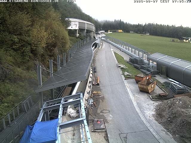 Archiv Foto Webcam Westblick Bobbahn Königssee
