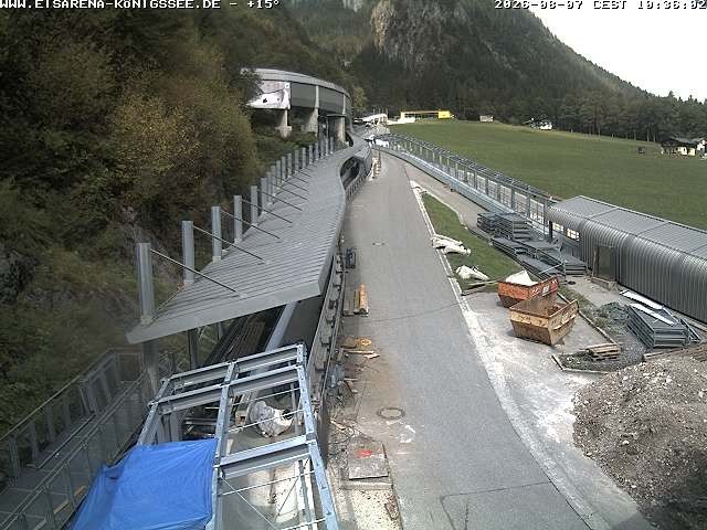 Archiv Foto Webcam Westblick Bobbahn Königssee