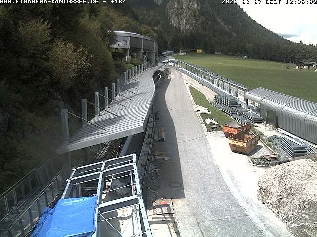 Archiv Foto Webcam Westblick Bobbahn Königssee