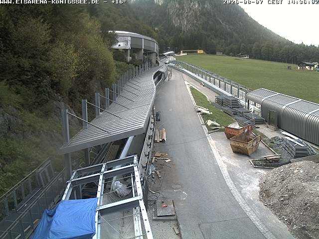 Archiv Foto Webcam Westblick Bobbahn Königssee