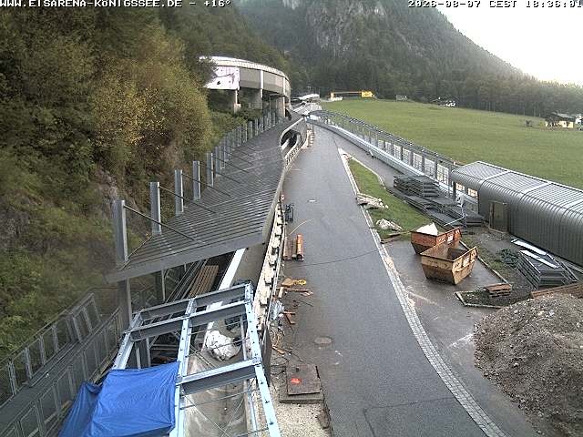 Archiv Foto Webcam Westblick Bobbahn Königssee