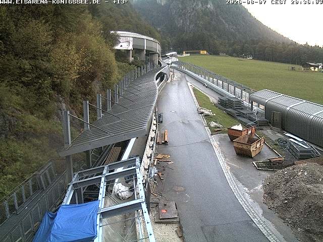 Archived image Webcam West view bob run Koenigsee