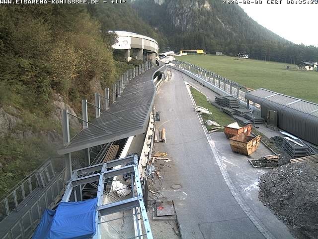 Archiv Foto Webcam Westblick Bobbahn Königssee
