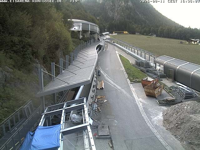 Archiv Foto Webcam Westblick Bobbahn Königssee