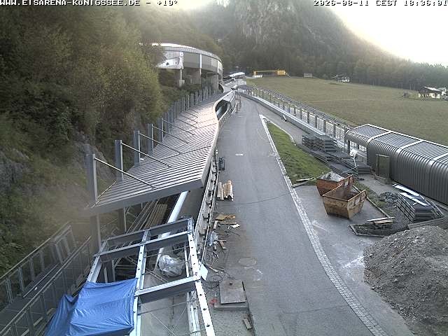 Archiv Foto Webcam Westblick Bobbahn Königssee