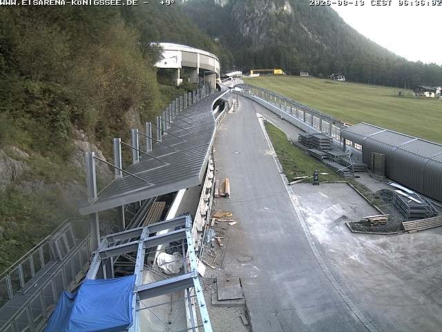 Archiv Foto Webcam Westblick Bobbahn Königssee