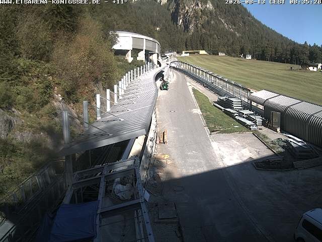 Archiv Foto Webcam Westblick Bobbahn Königssee