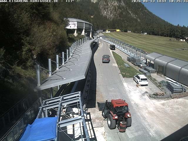 Archiv Foto Webcam Westblick Bobbahn Königssee