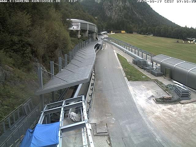 Archiv Foto Webcam Westblick Bobbahn Königssee