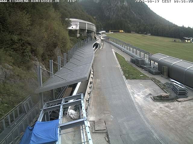 Archiv Foto Webcam Westblick Bobbahn Königssee