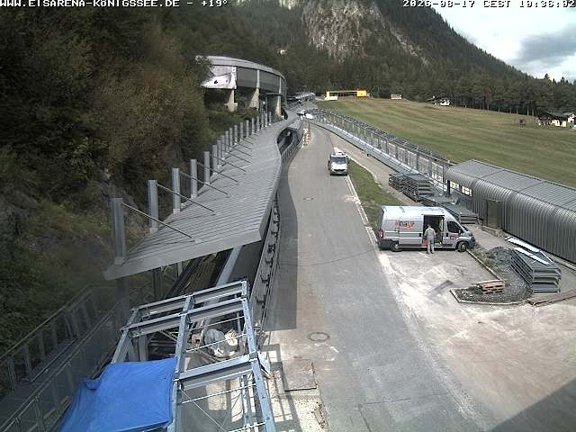 Archiv Foto Webcam Westblick Bobbahn Königssee