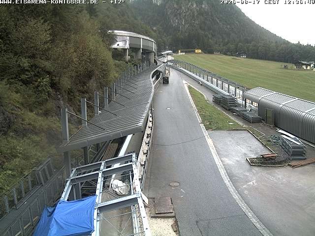 Archiv Foto Webcam Westblick Bobbahn Königssee