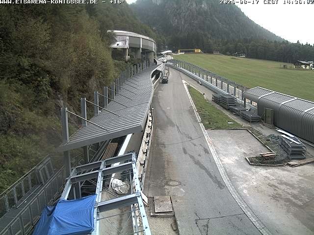 Archiv Foto Webcam Westblick Bobbahn Königssee