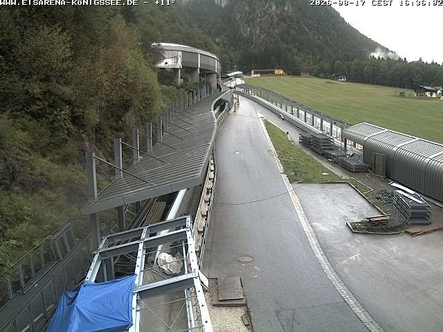 Archiv Foto Webcam Westblick Bobbahn Königssee
