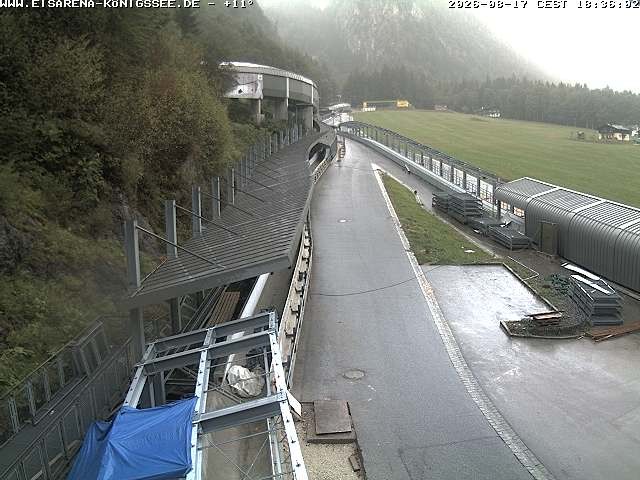 Archiv Foto Webcam Westblick Bobbahn Königssee