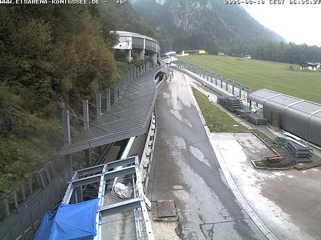 Archiv Foto Webcam Westblick Bobbahn Königssee